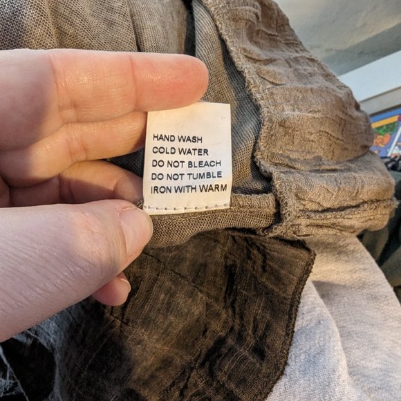 Radzoli Lagenlook Layered Floral Brown Lace Long Sleeve Tunic Embroidery Size PL - Picture 9 of 9